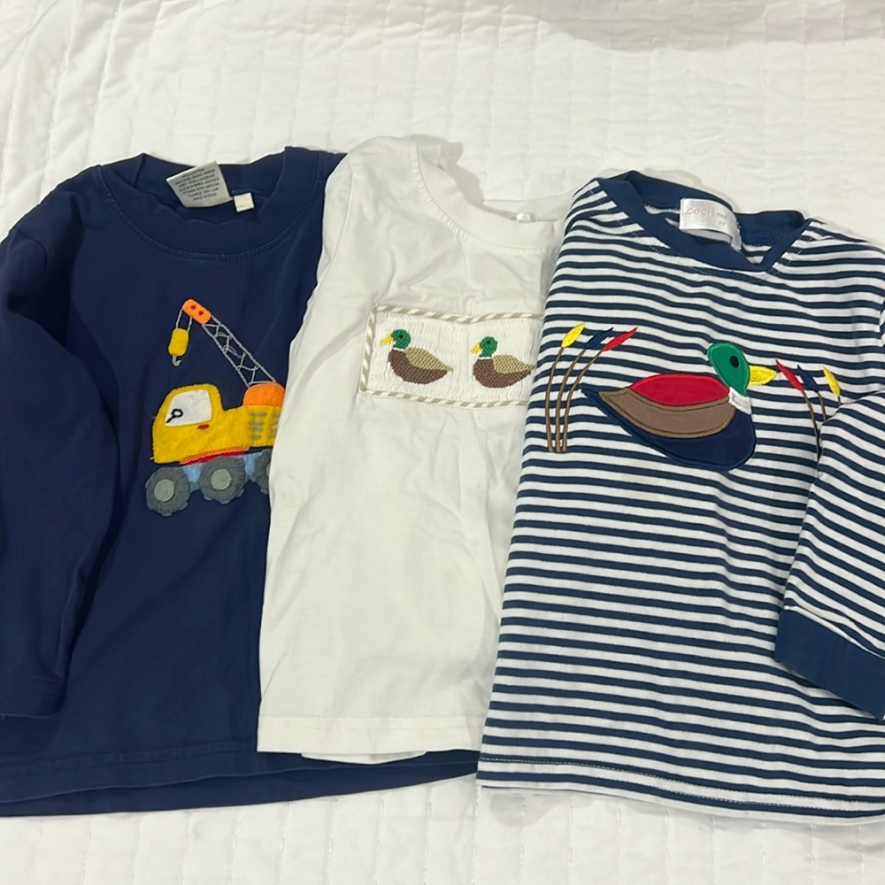 Three long sleeve shirts